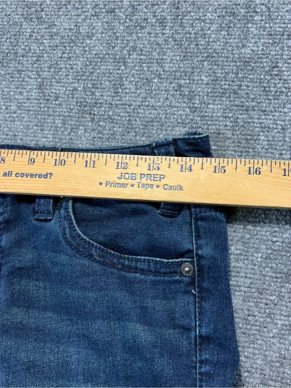 Rock & Roll Denim Woman's Jeans Size 26/34 Flare Bell Bottom Mid Rise Dark Wash
